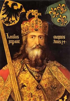 Emperor Charlemagne Charles Holy Roman Empire (742 - 814)